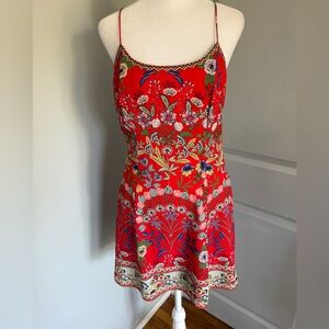 Alice + Olivia Ira Spaghetti Strap Flared Dress